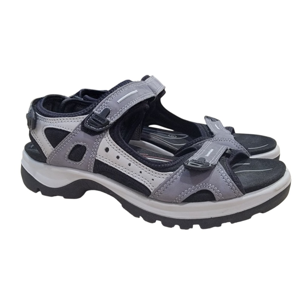 ECCO Receptor Women's Offroad Yucatan Sandal Gray US 10-10.5 EU 41 Nubuck